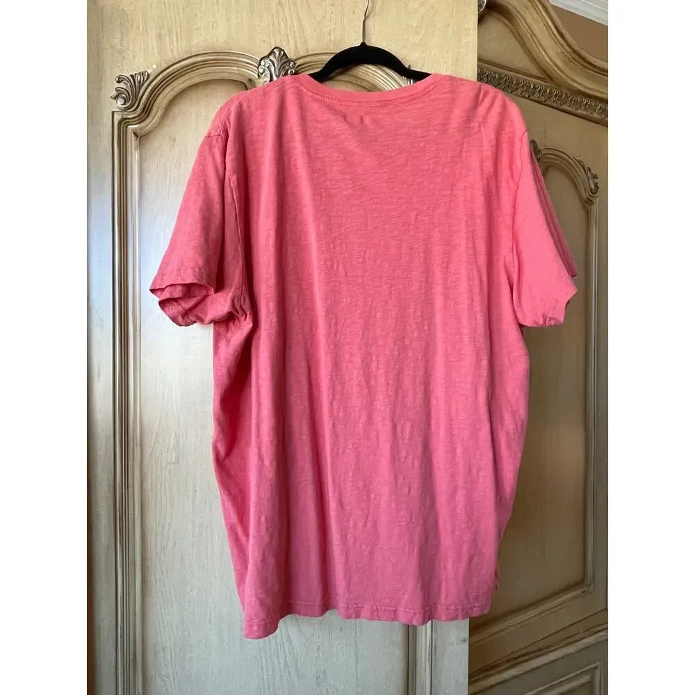 Prince & Fox T-Shirt Men's  Short Sleeve  W/ Buttons Size 2XL